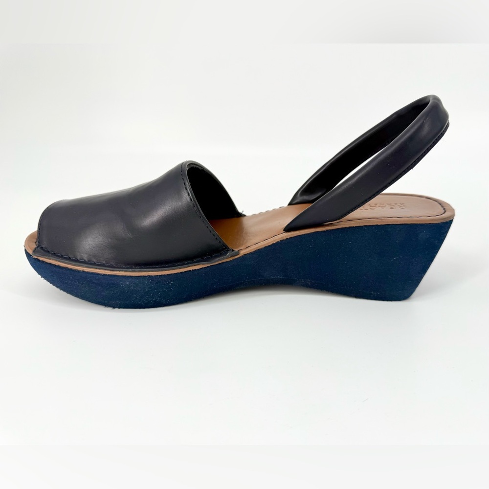 Kenneth Cole Black Leather Slingback Mules